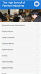 Mobile Screenshot of fashionhighschool.net